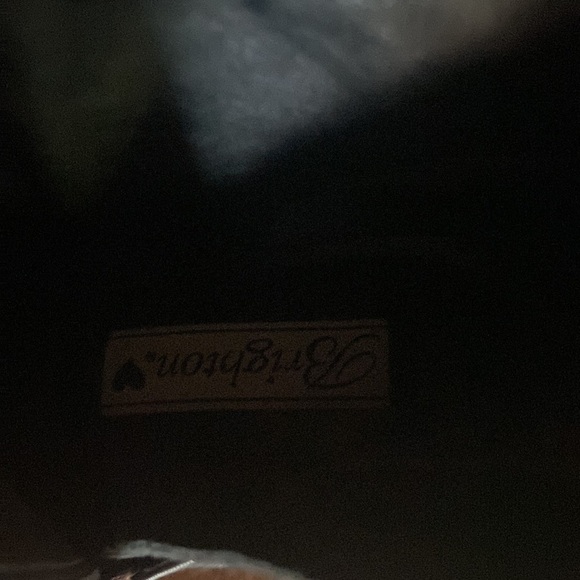 Black Brighton leather boots size 8 Tacoma silver Brighton heart cottagecore - Picture 7 of 17